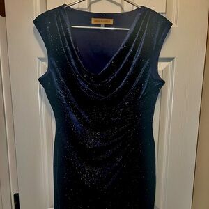 A Royal Blue dress with sparkles, holiday dress